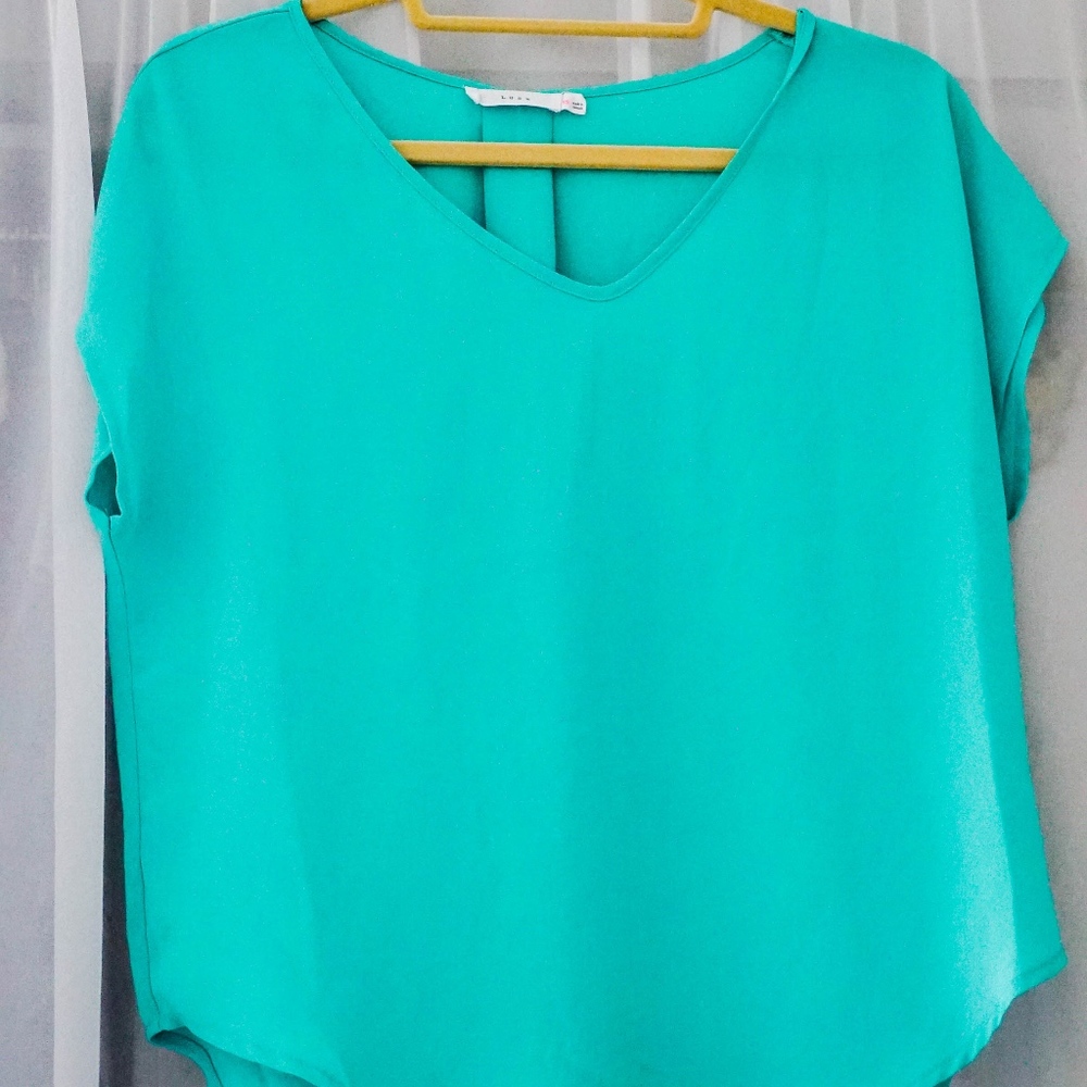 Lush Turquoise Blouse